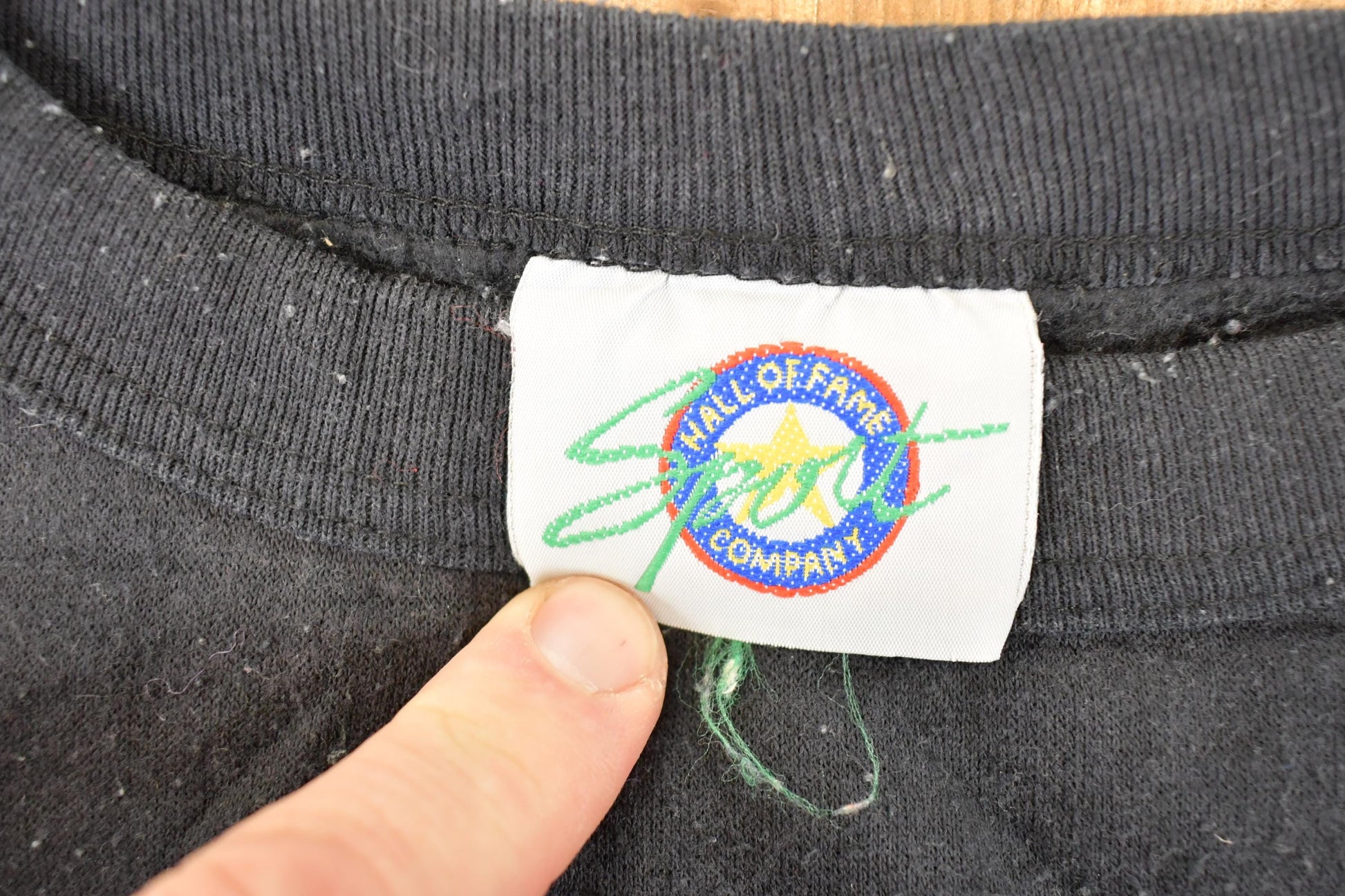 Vintage 1990s Hall Of Fame Company Sleeveless Graphic Print Crewneck Sweatshirt Men's L / Made In USA / 90's Destination Sweater from propervintagecanada