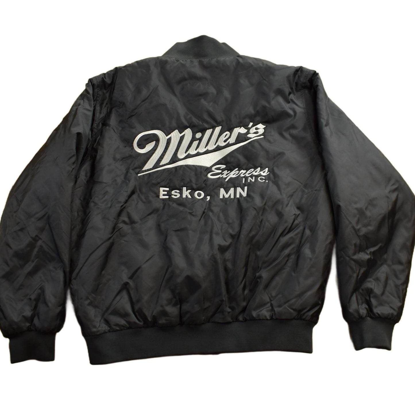 Vintage 1990s Halloway Millers Minnesota Satin Bomber Jacket Men's Large from propervintagecanada