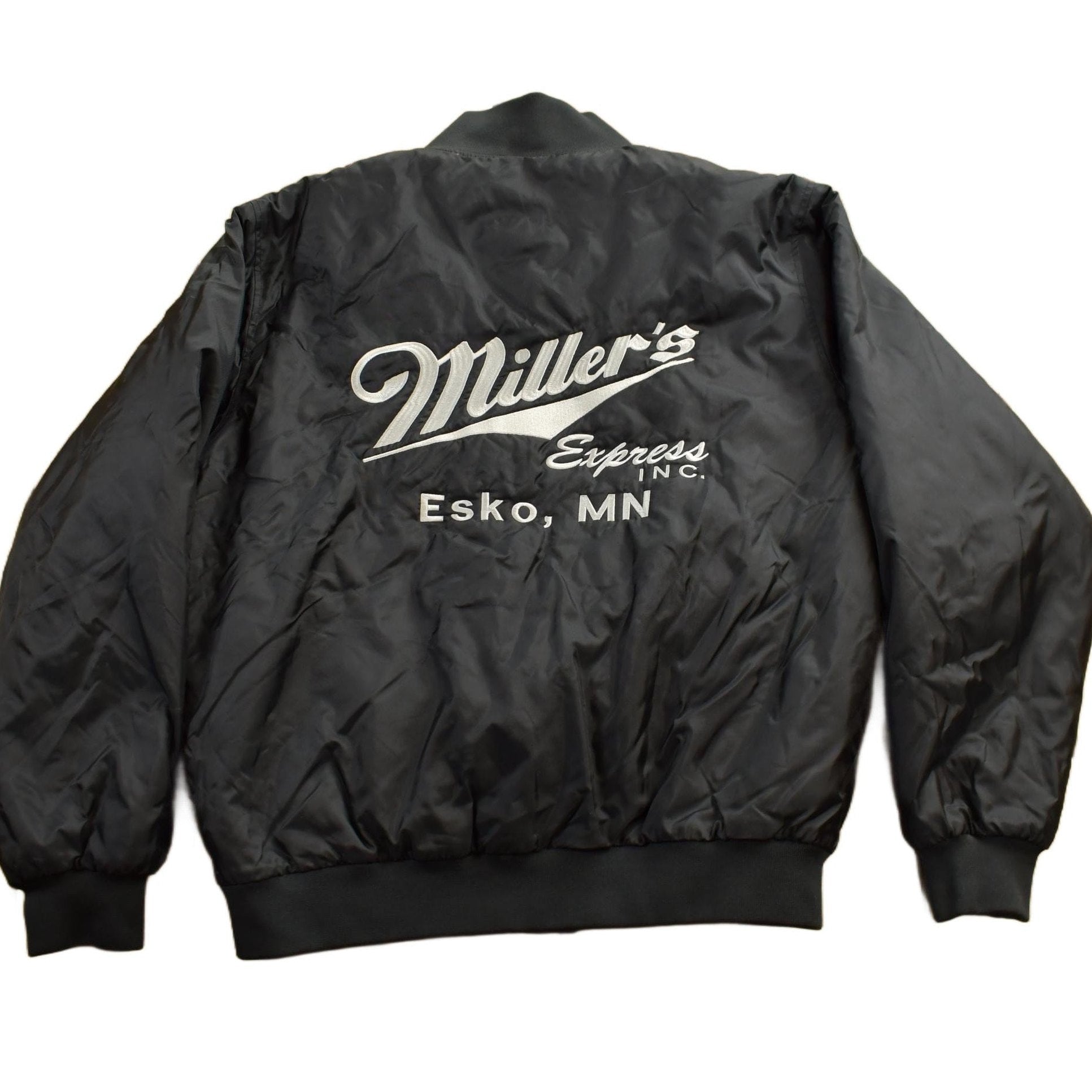 Vintage 1990s Halloway Millers Minnesota Satin Bomber Jacket Men's Large from propervintagecanada