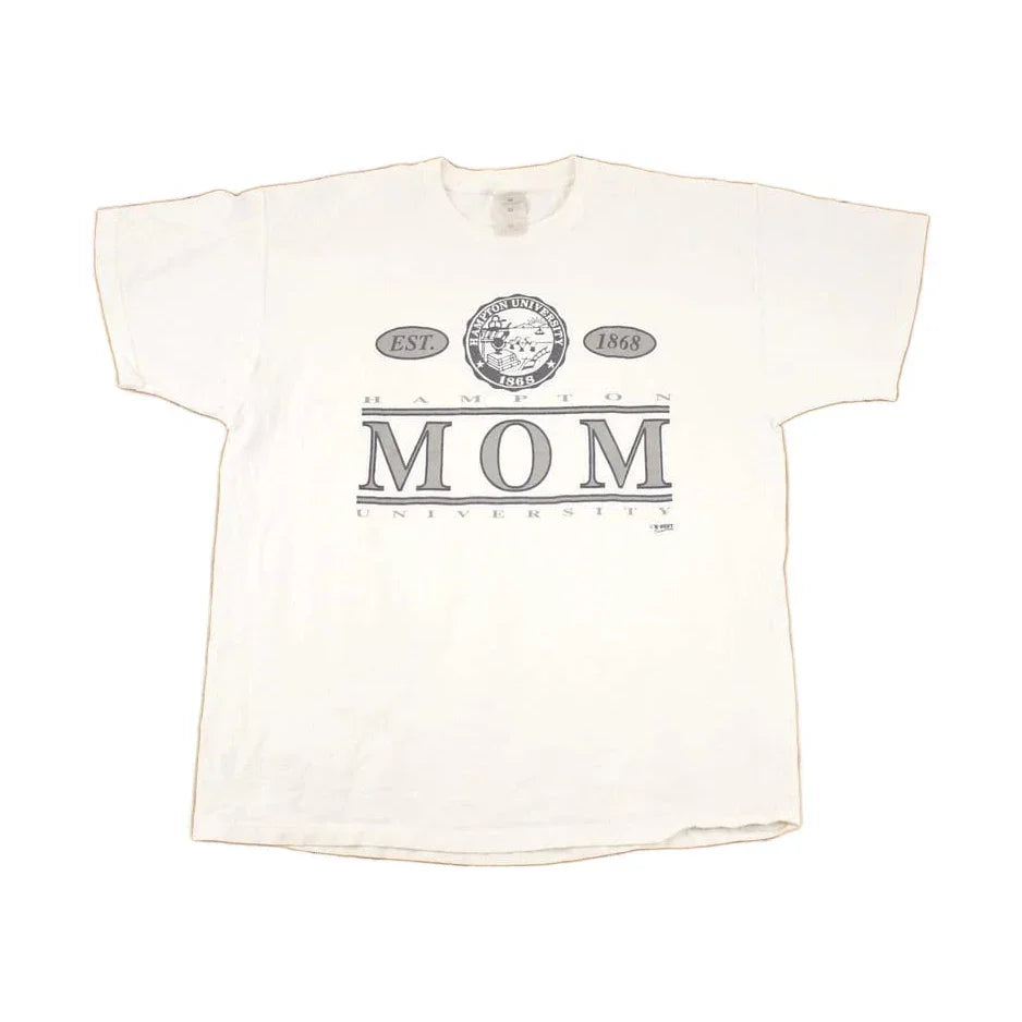 Vintage 1990s Hampton University Mom Souvenir Travel T-Shirt Women's XL from propervintagecanada