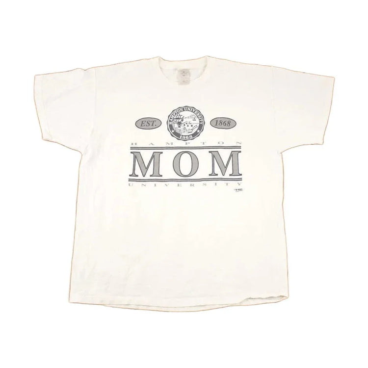 Vintage 1990s Hampton University Mom Souvenir Travel T-Shirt Women's XL from propervintagecanada