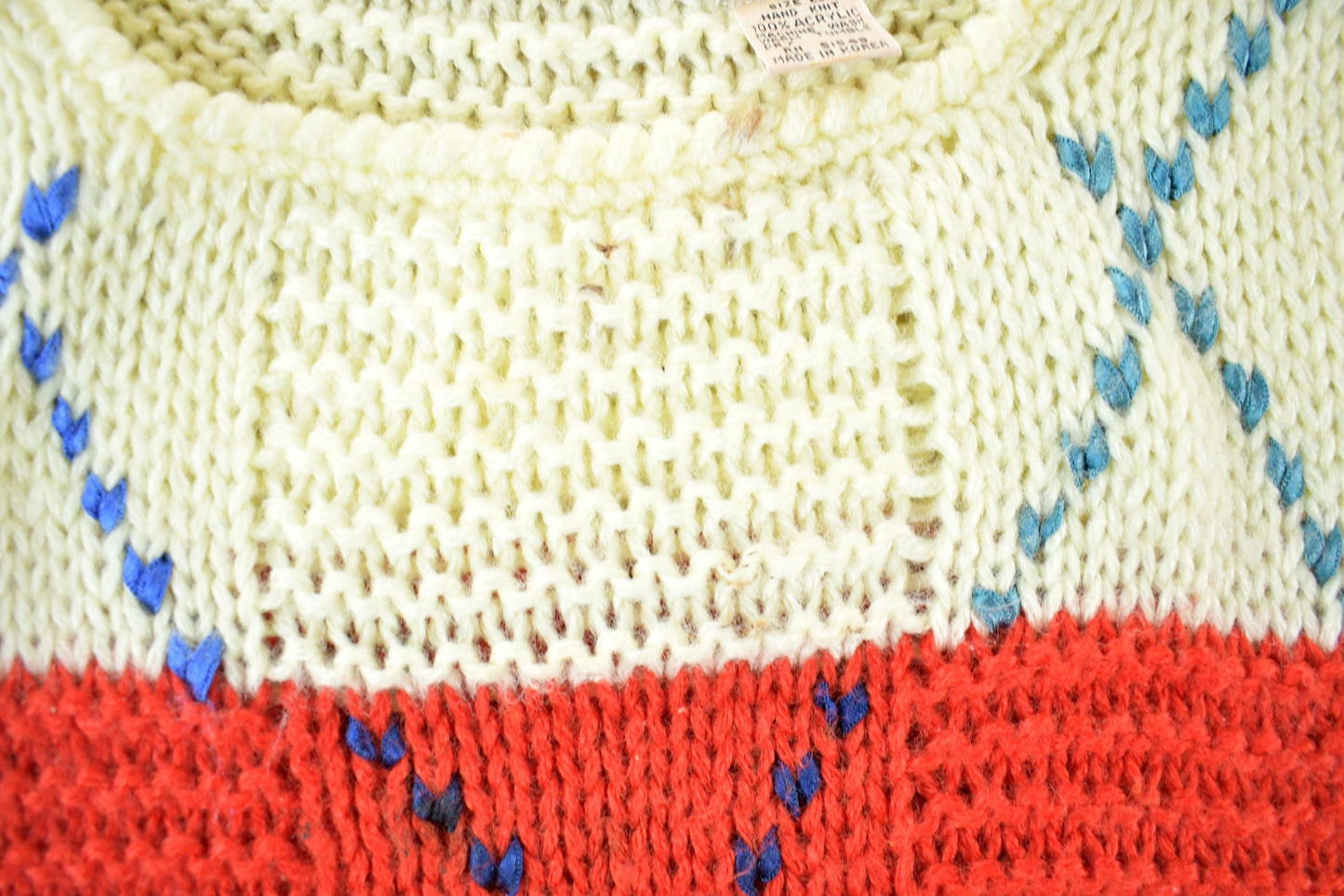 Vintage 1990s Hand Knit Sweater Vest Women's Small from propervintagecanada