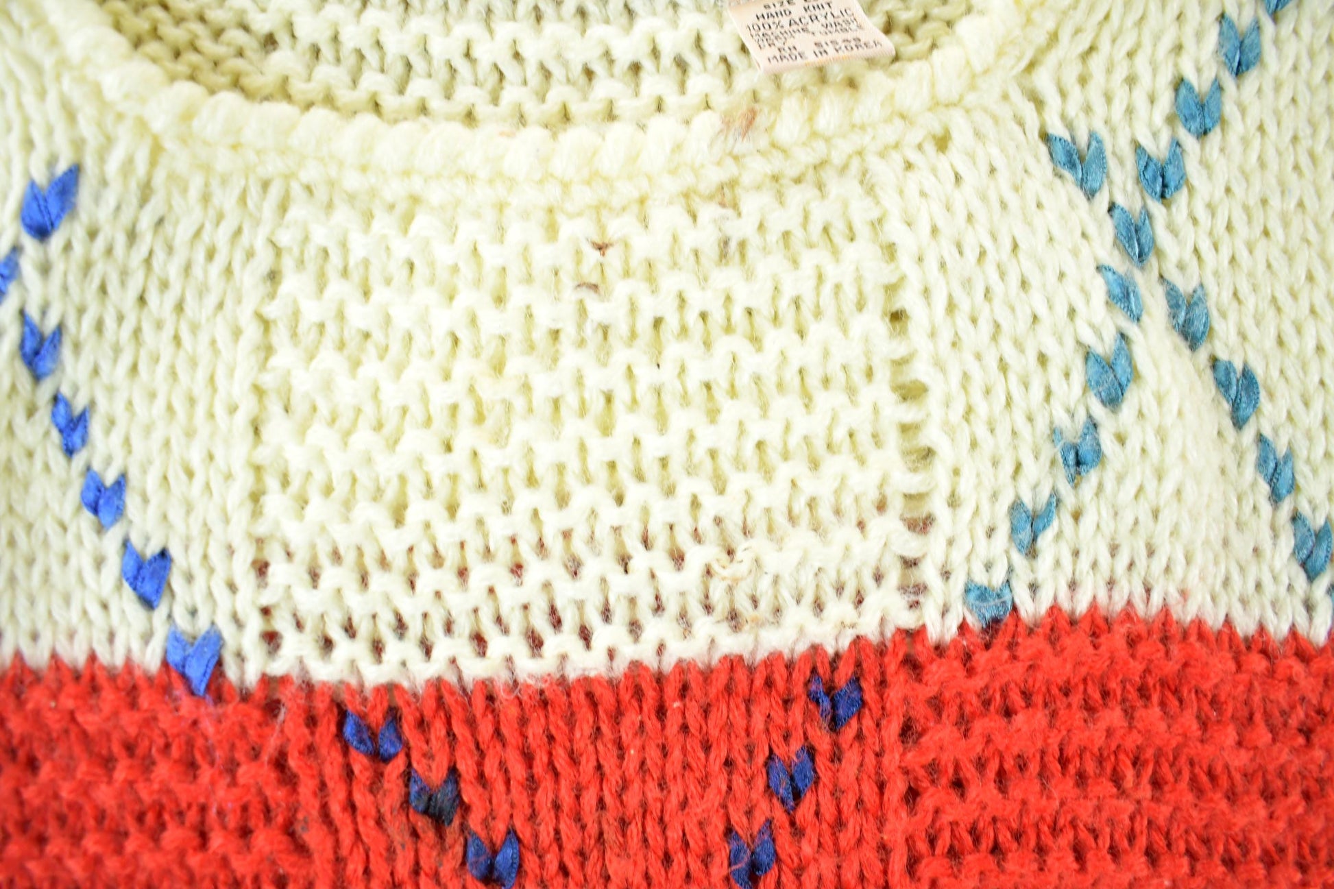 Vintage 1990s Hand Knit Sweater Vest Women's Small from propervintagecanada