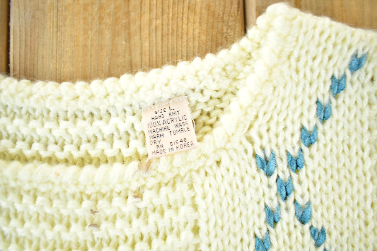 Vintage 1990s Hand Knit Sweater Vest Women's Small from propervintagecanada