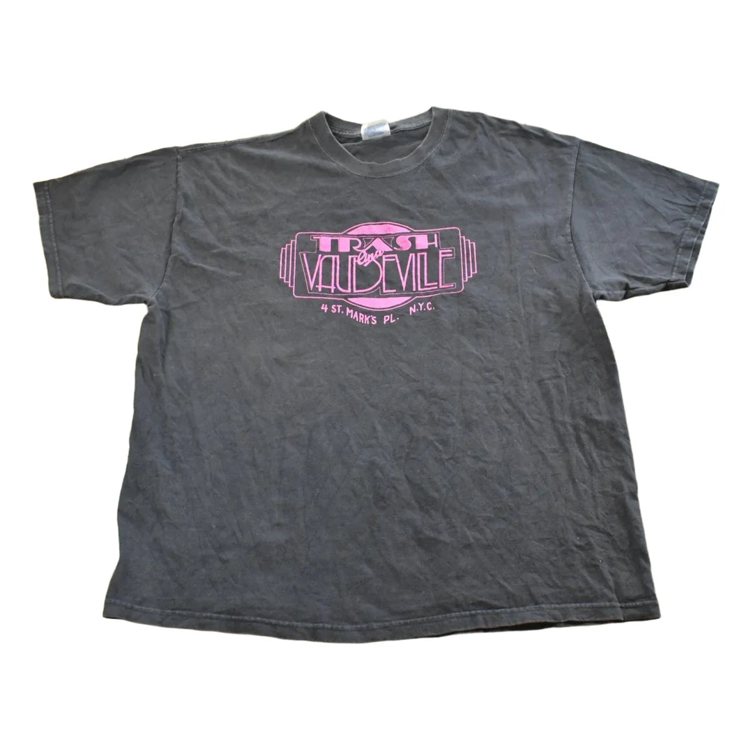 Vintage 1990s Hanes Beefy Trash & Vaudeville Punk T-Shirt Mens XL from propervintagecanada