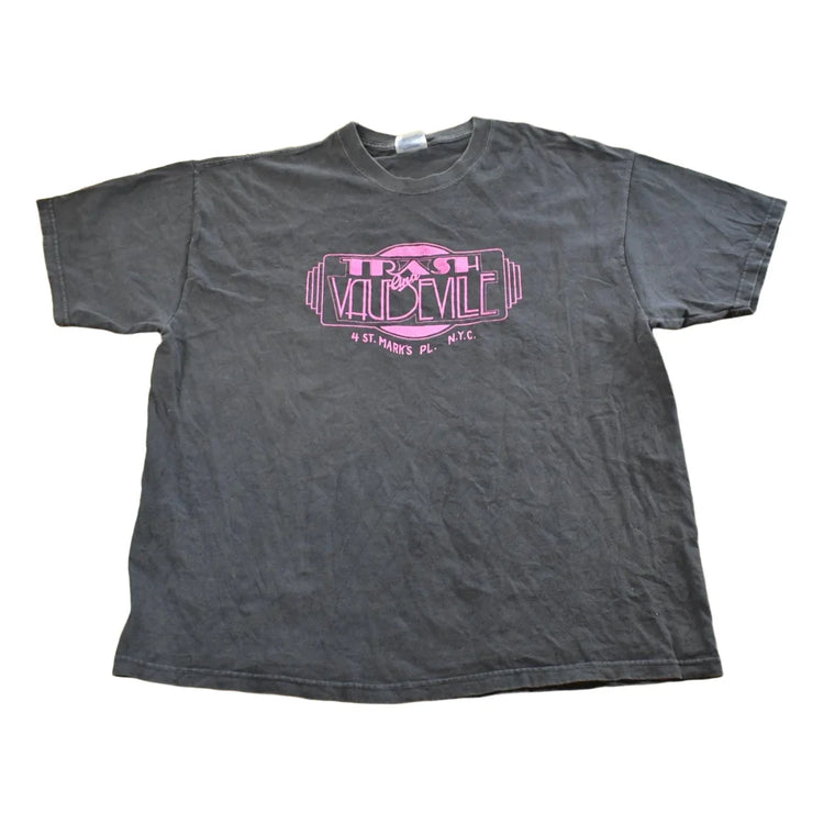 Vintage 1990s Hanes Beefy Trash & Vaudeville Punk T-Shirt Mens XL from propervintagecanada