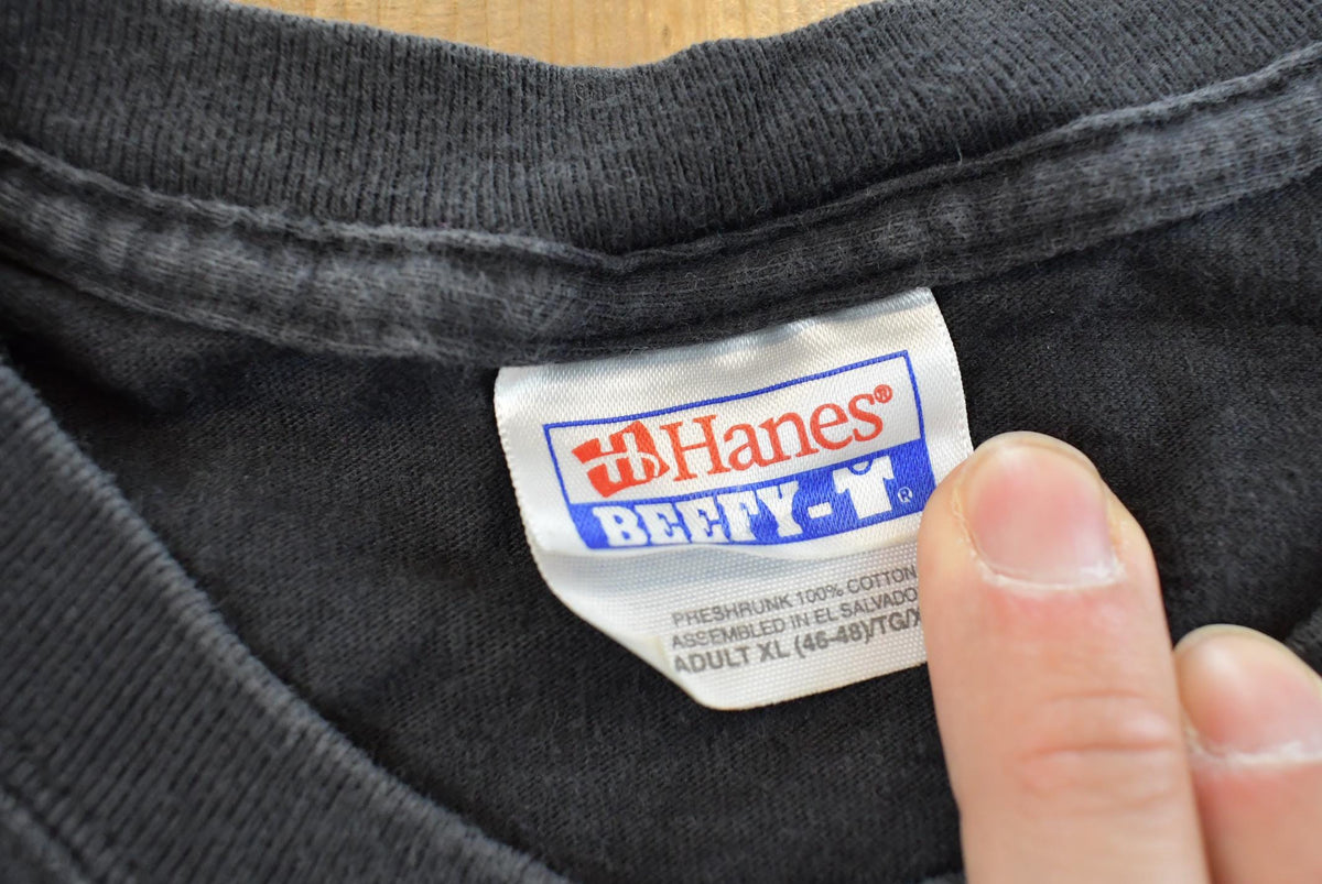 Vintage 1990s Hanes Beefy Trash & Vaudeville Punk T-Shirt Mens XL from propervintagecanada
