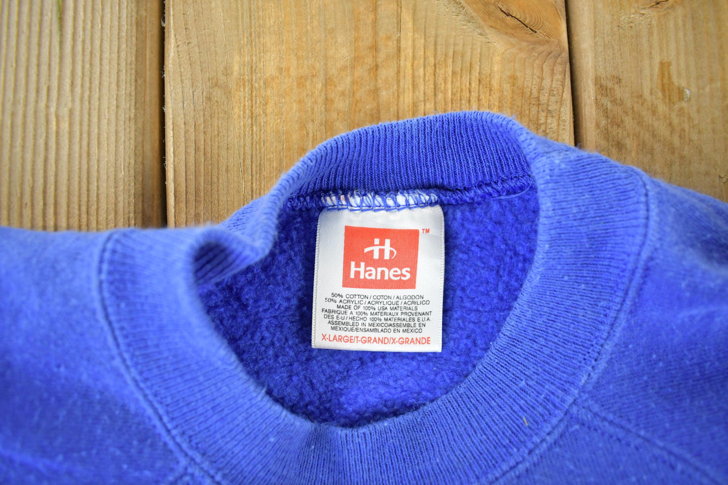 Vintage 1990s Hanes Blank Crewneck Sweatshirt Men's Medium from propervintagecanada