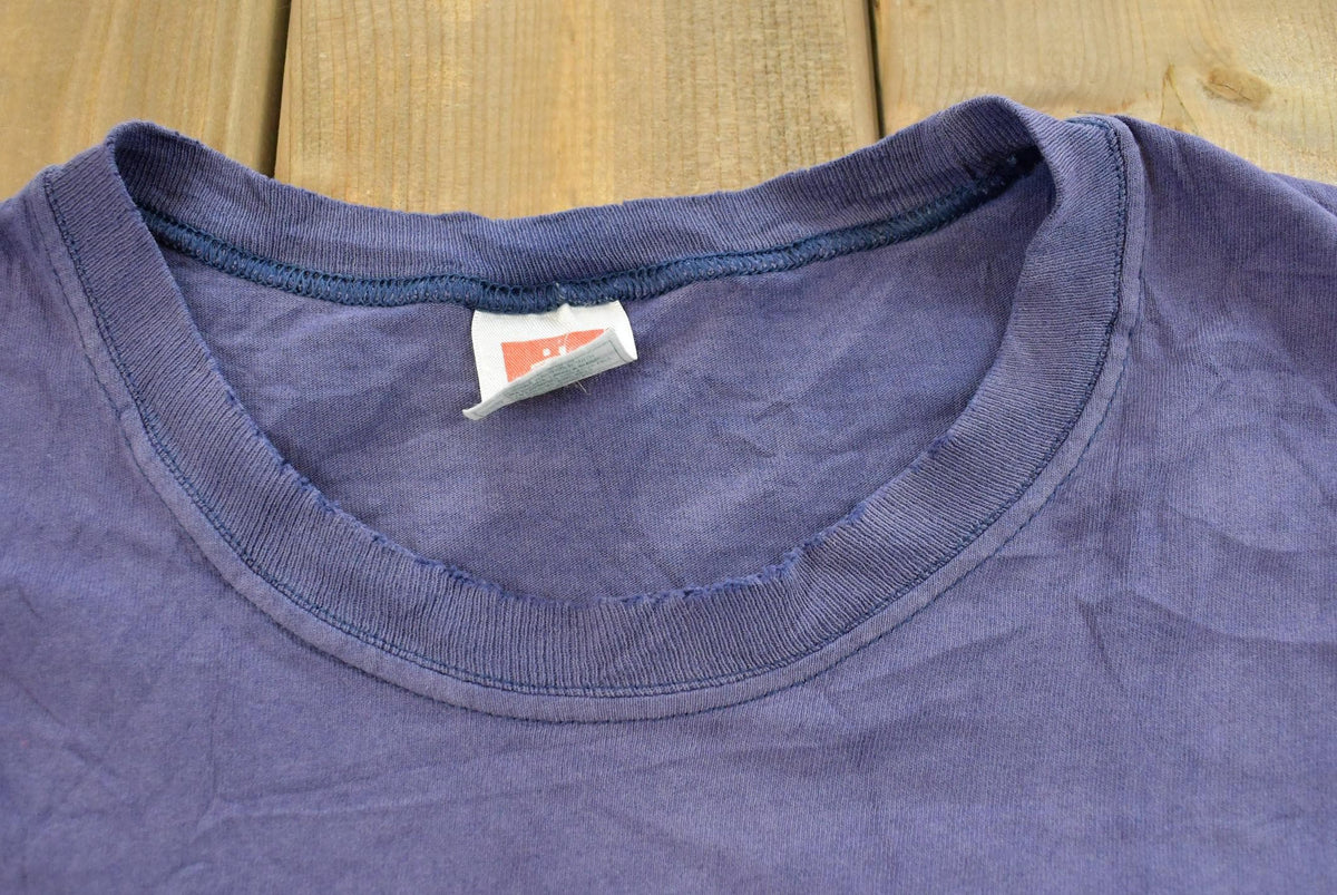 Vintage 1990s Hanes Blank Pocket T-Shirt Men's 2XL from propervintagecanada