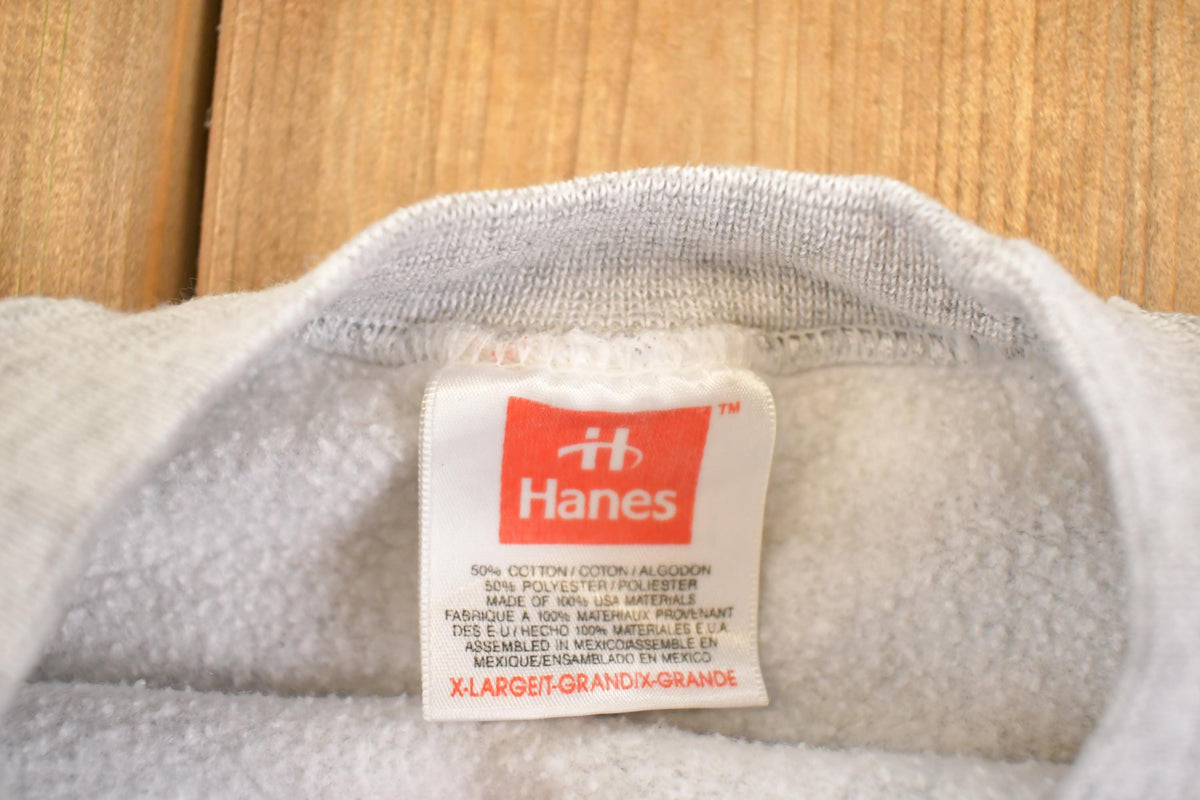 Vintage 1990s Hanes Blank Souvenir Crewneck Sweatshirt Men's XL from propervintagecanada