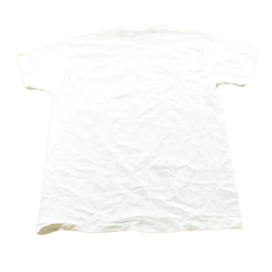 Vintage 1990s Hanes Blank White T-Shirt Mens L from propervintagecanada