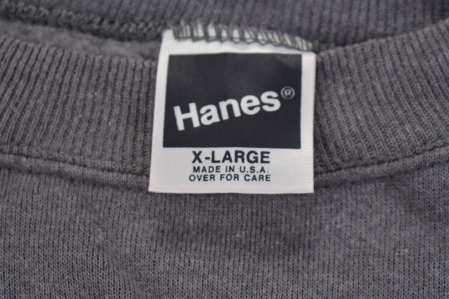 Vintage 1990s Hanes Embroidered USA Hearts Crewneck Sweater Men's XL from propervintagecanada