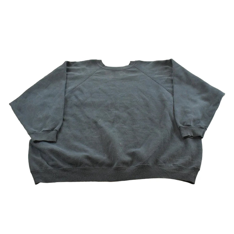 Vintage 1990s Hanes Her Way Blank Black Crewneck Sweatshirt Womens 3XL from propervintagecanada