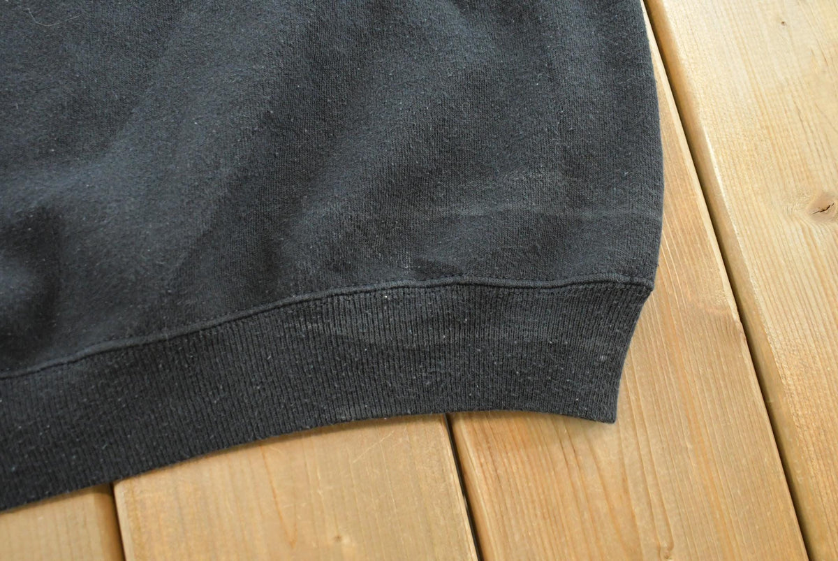 Vintage 1990s Hanes Her Way Blank Black Crewneck Sweatshirt Womens 3XL from propervintagecanada