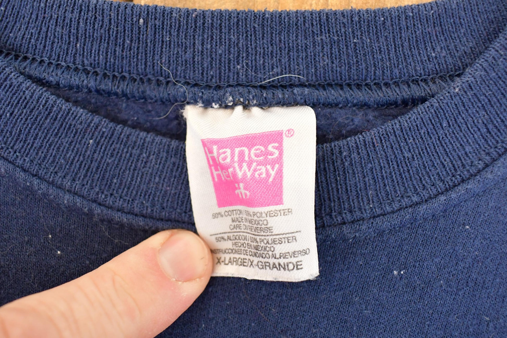 Vintage 1990s Hanes Her Way Blank Crewneck Sweatshirt Womens XL from propervintagecanada