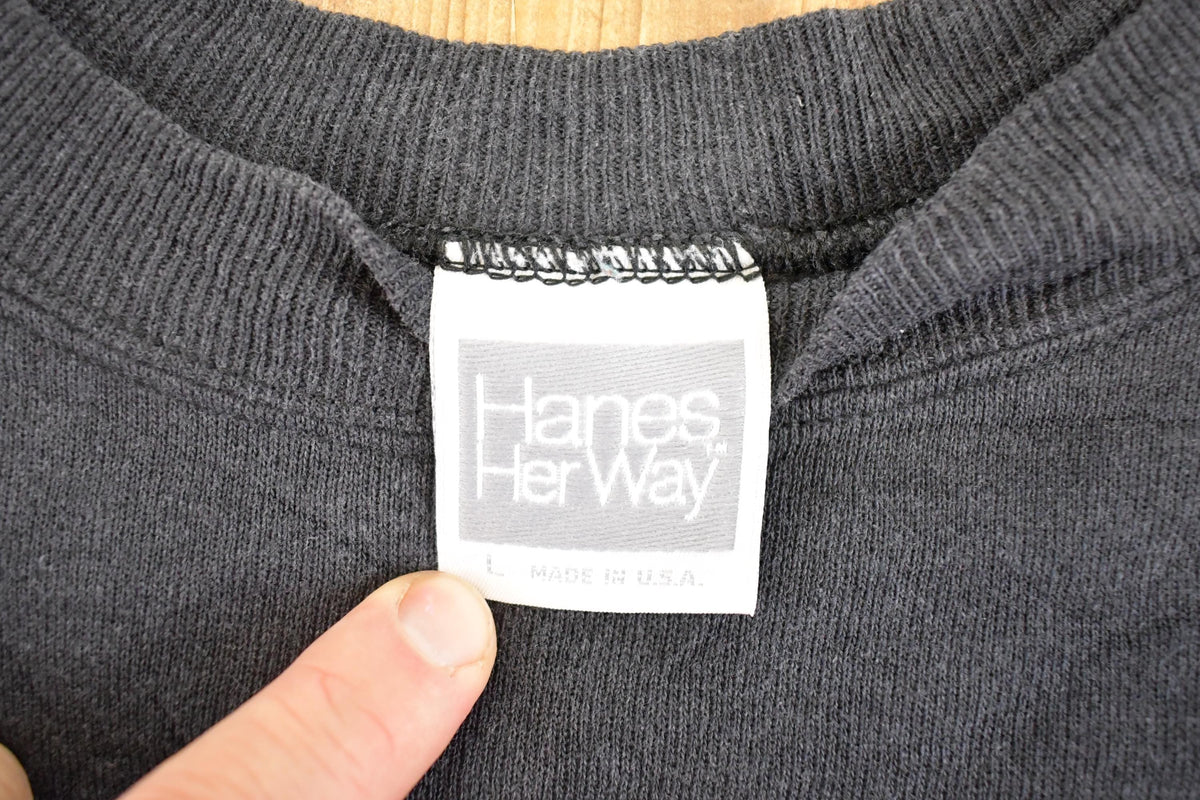 Vintage 1990s Hanes Her Way Blank Streetwear Souvenir Crewneck Sweatshirt Women's L from propervintagecanada