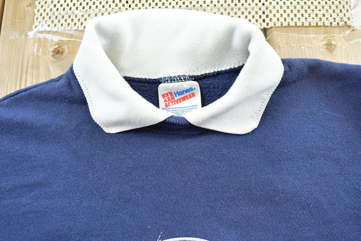 Vintage 1990s Hanes Hummingbird Double Collar Crewneck Sweatshirt Men's L from propervintagecanada
