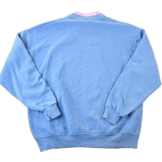 Vintage 1990s Hang Out Kitty Double Collar Morning Sun Souvenir Crewneck Sweatshirt Made In USA Men's XL from propervintagecanada