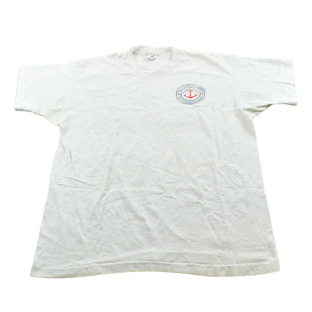 Vintage 1990s Hannah Marines Tugboat Promotional T Shirt Mens L from propervintagecanada