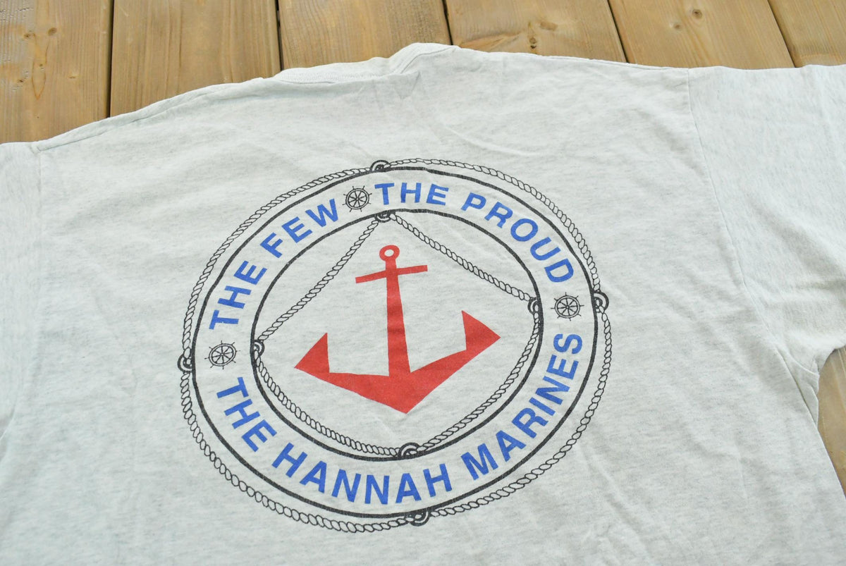 Vintage 1990s Hannah Marines Tugboat Promotional T Shirt Mens L from propervintagecanada