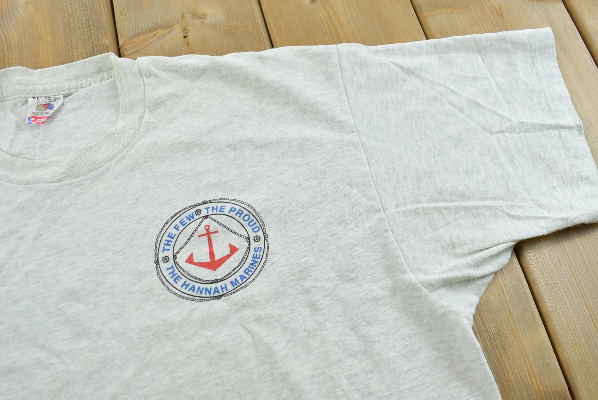 Vintage 1990s Hannah Marines Tugboat Promotional T Shirt Mens L from propervintagecanada