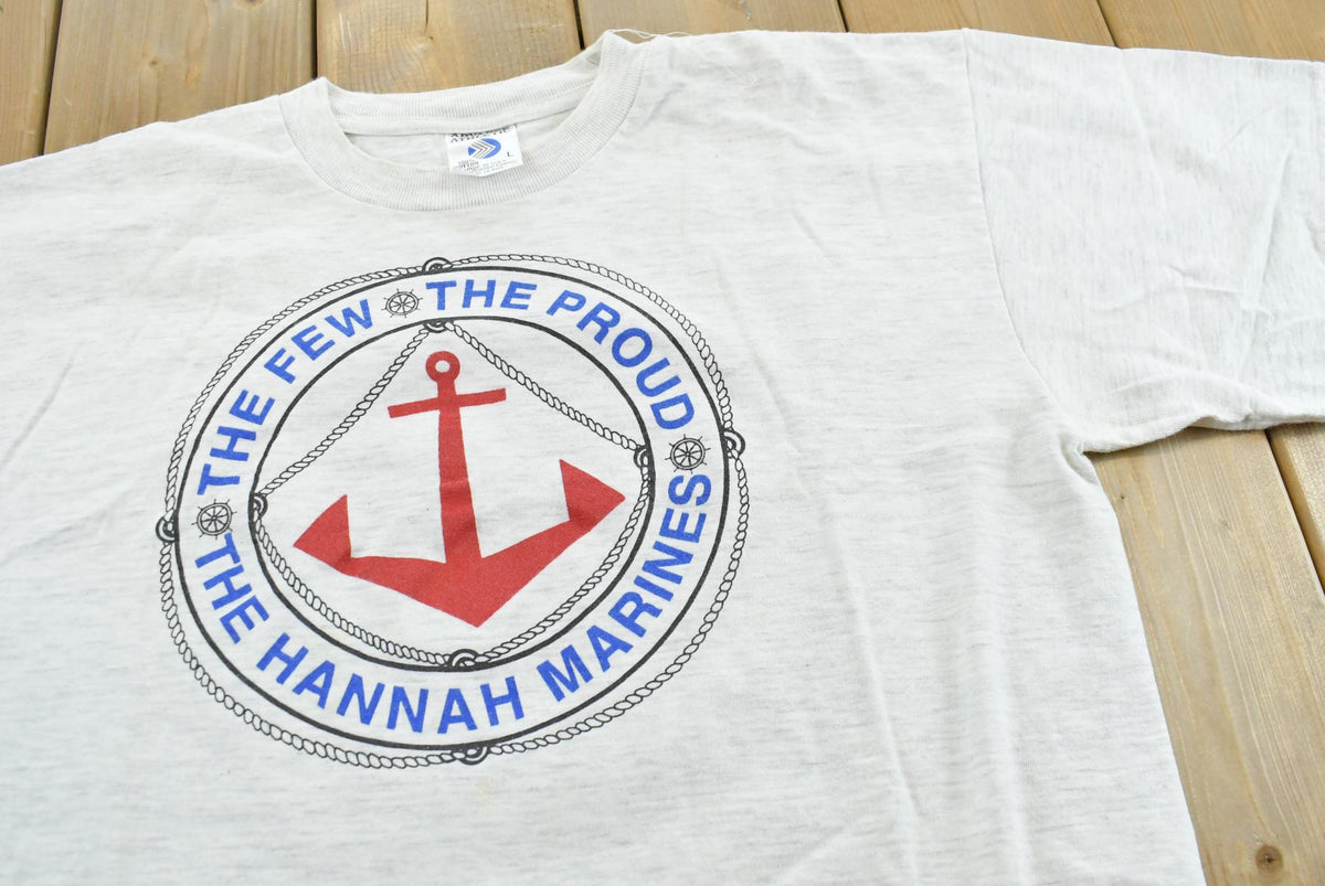 Vintage 1990s Hannah Marines Tugboat Promotional T Shirt Mens L from propervintagecanada