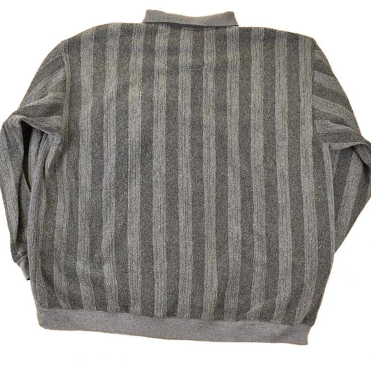 Vintage 1990s Harbour Bay Knit Button Up Shirt Mens XL from propervintagecanada