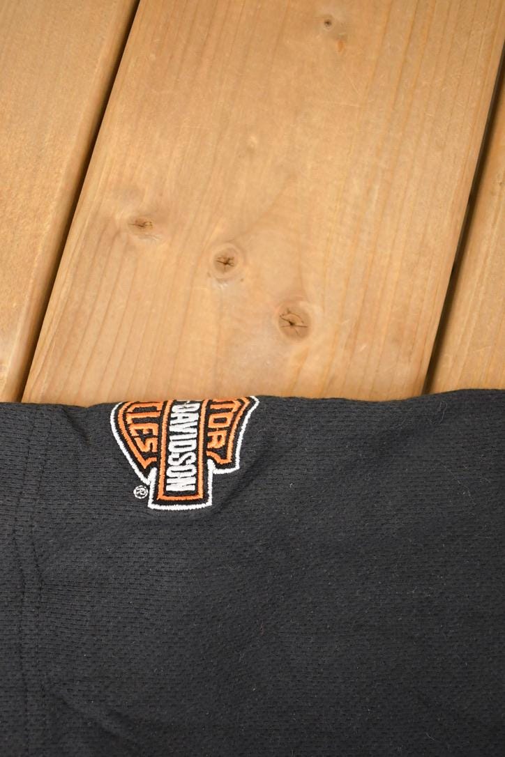 Vintage 1990s Harley Davidson Button Up Motorcycle Shirt Men's L from propervintagecanada
