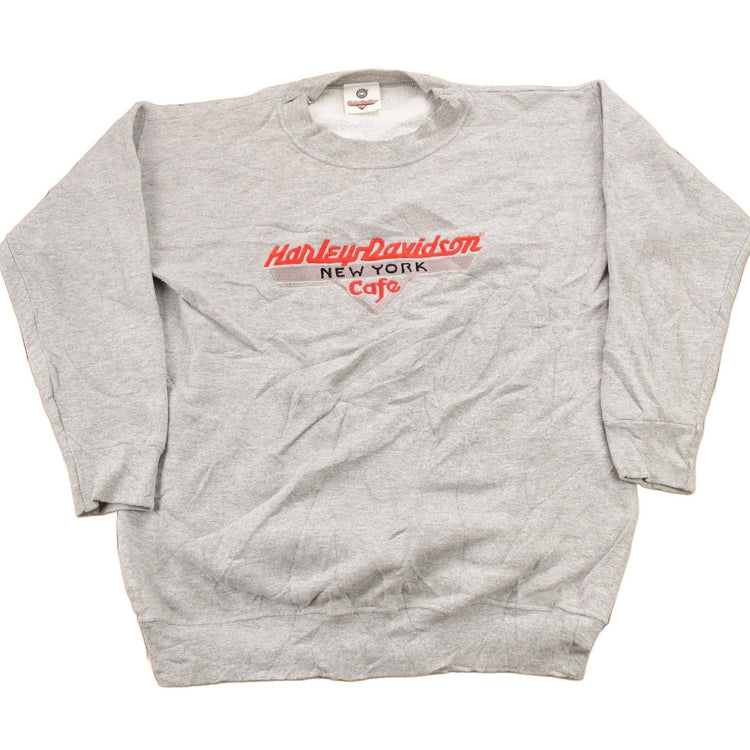 Vintage 1990s Harley Davidson Cafe New York Crewneck Sweatshirt Men's Small from propervintagecanada