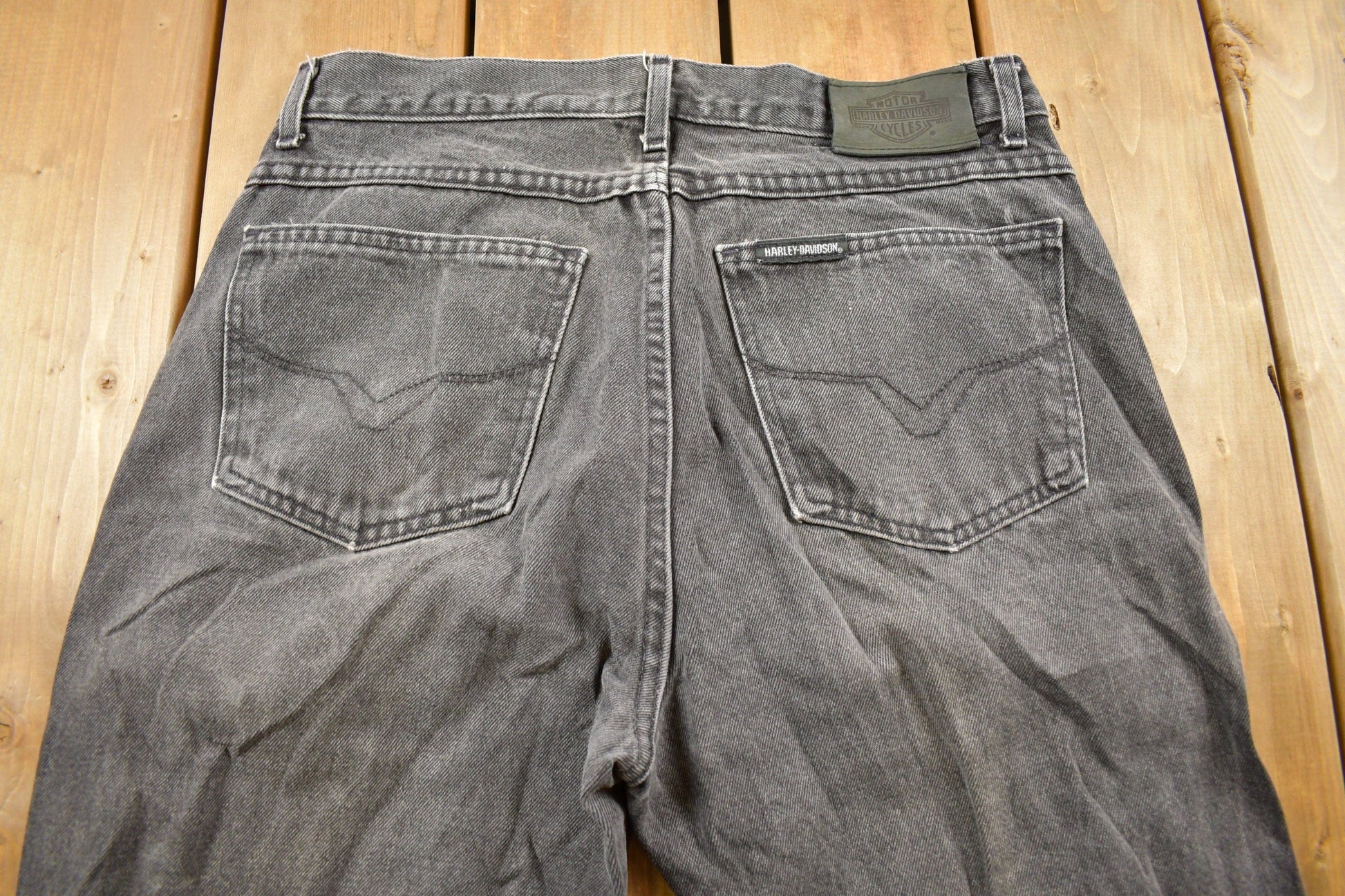 Vintage 1990s Harley Davidson Denim Jeans Men's 32 x 31 from propervintagecanada