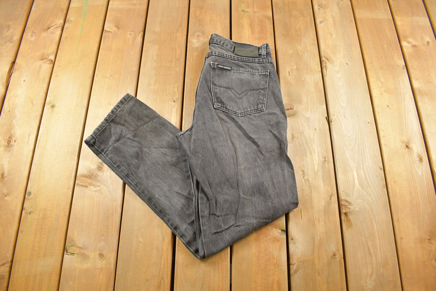 Vintage 1990s Harley Davidson Denim Jeans Men's 32 x 31 from propervintagecanada