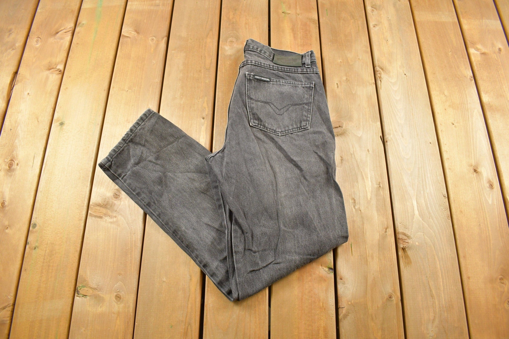 Vintage 1990s Harley Davidson Denim Jeans Men's 32 x 31 from propervintagecanada