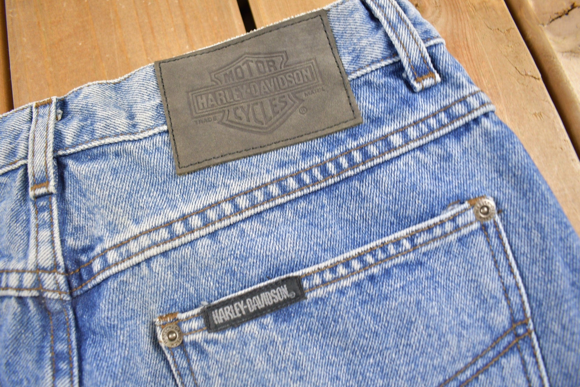 Vintage 1990s Harley Davidson Denim Jeans Women's 30 x 32 from propervintagecanada