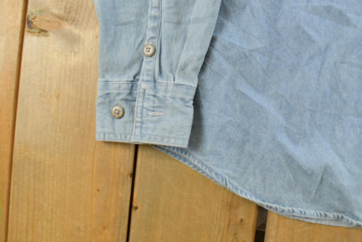 Vintage 1990s Harley Davidson Embroidered Button Up Shirt Men's S from propervintagecanada
