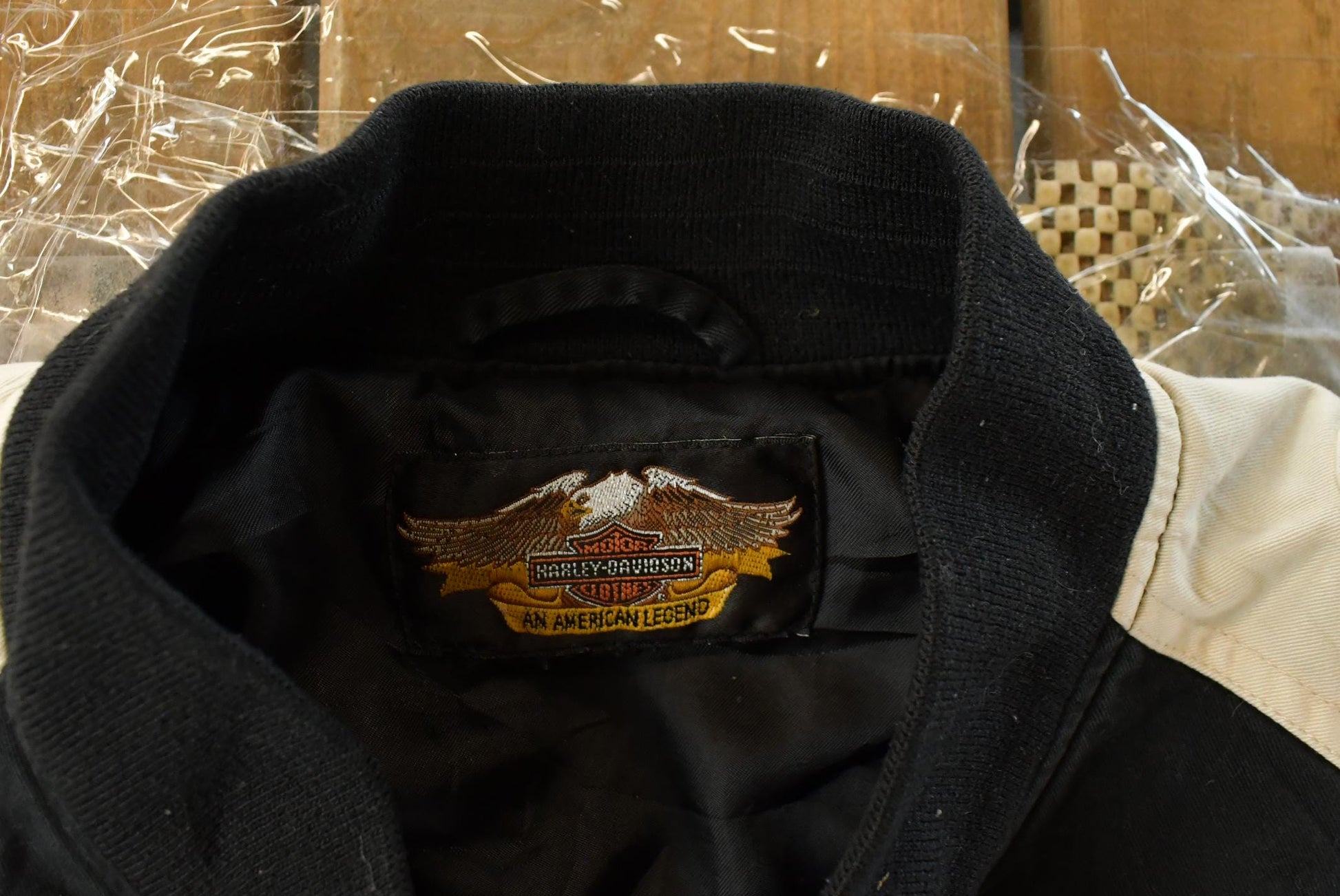 Vintage 1990s Harley Davidson Embroidered Motorcycle Bomber Jacket Men's Short Medium / Biker Jacket / Full Zip from propervintagecanada