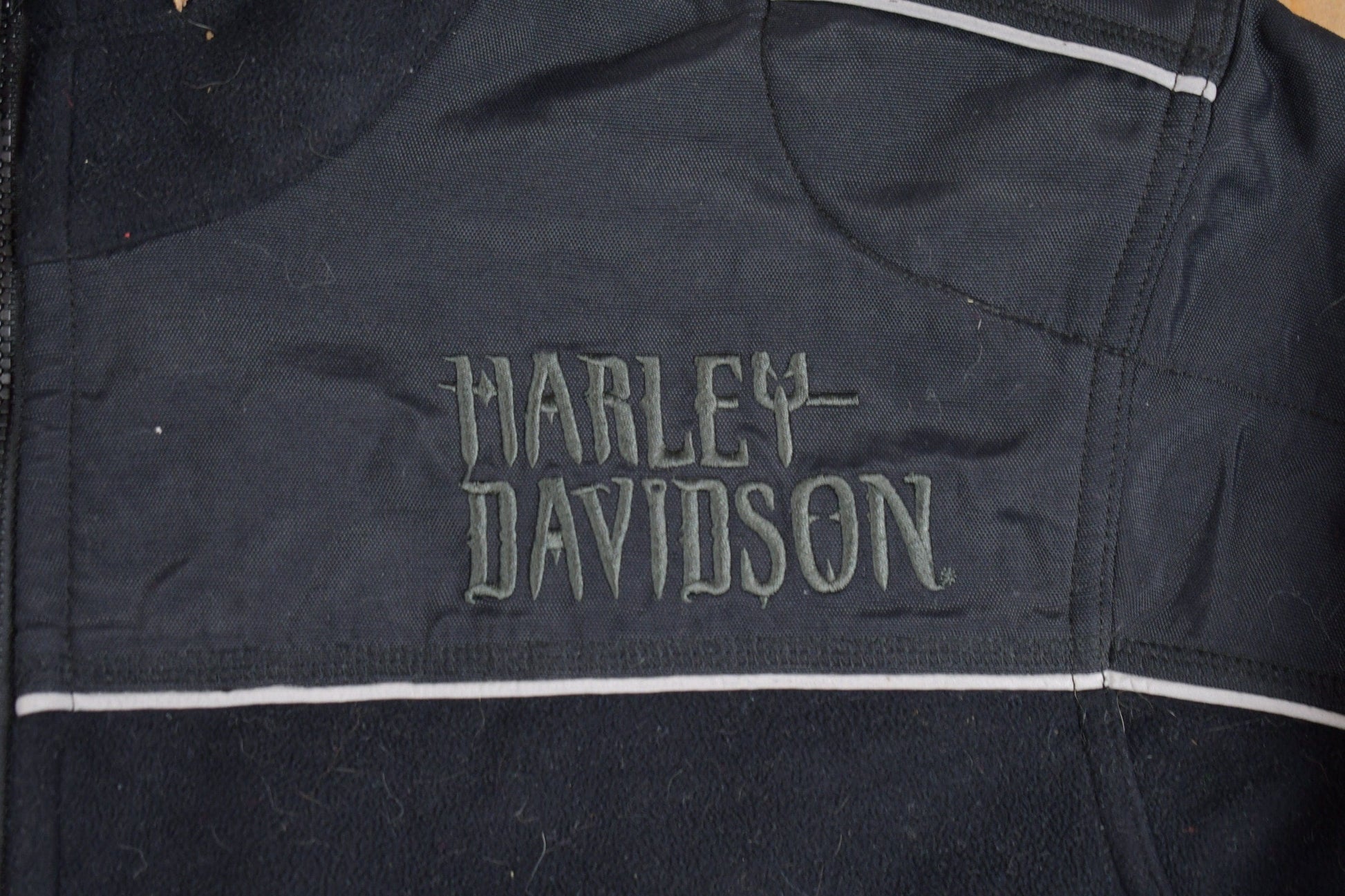 Vintage 1990s Harley Davidson Fleece Zip Up Sweater Men's XL from propervintagecanada