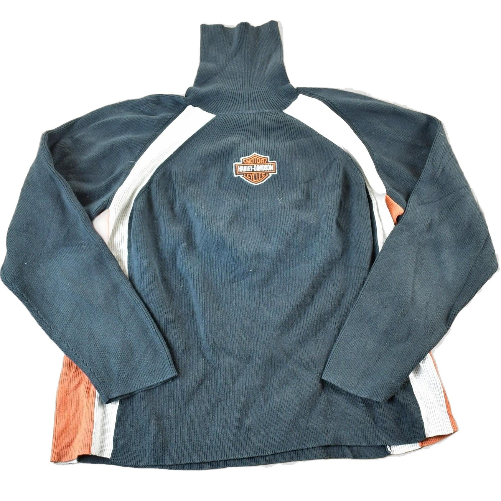 Vintage 1990s Harley Davidson Knit Crewneck Sweater Womens M