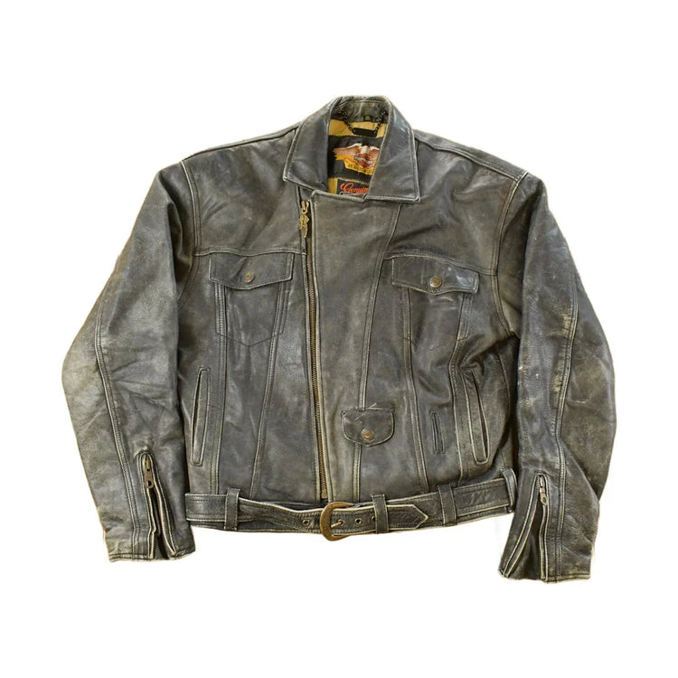 Vintage 1990s Harley Davidson Leather Biker Jacket Men's Small from propervintagecanada