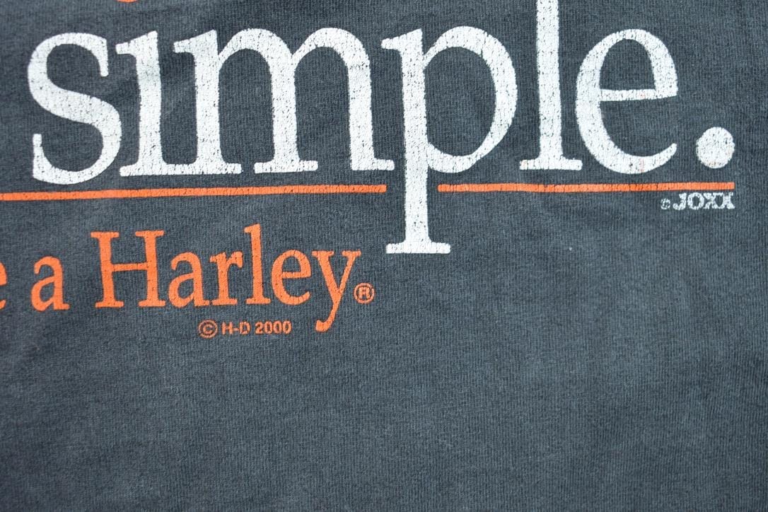 Vintage 1990s Harley Davidson Longsleeve Shirt Men's 2XL from propervintagecanada