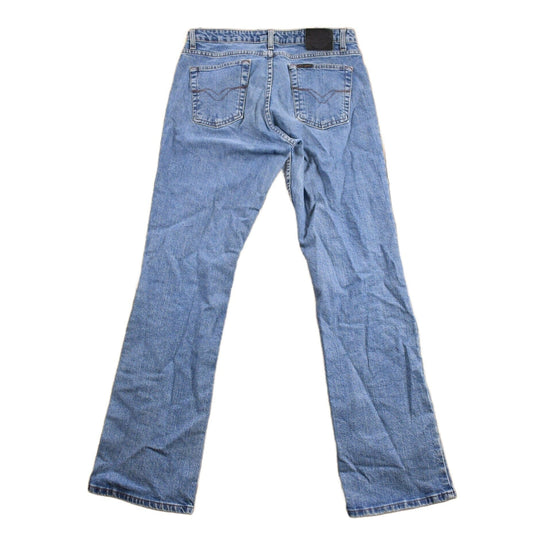 Vintage 1990s Harley Davidson Mid Wash Denim Jeans Men's 32 x 33 from propervintagecanada