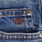 Vintage 1990s Harley Davidson Mid Wash Denim Jeans Men's 32 x 33 from propervintagecanada