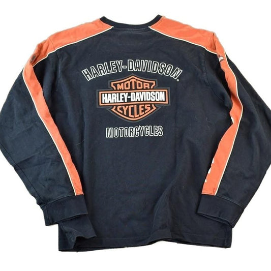 Vintage 1990s Harley Davidson Motorcycles Crewneck Sweatshirt Made In USA Men's XL from propervintagecanada