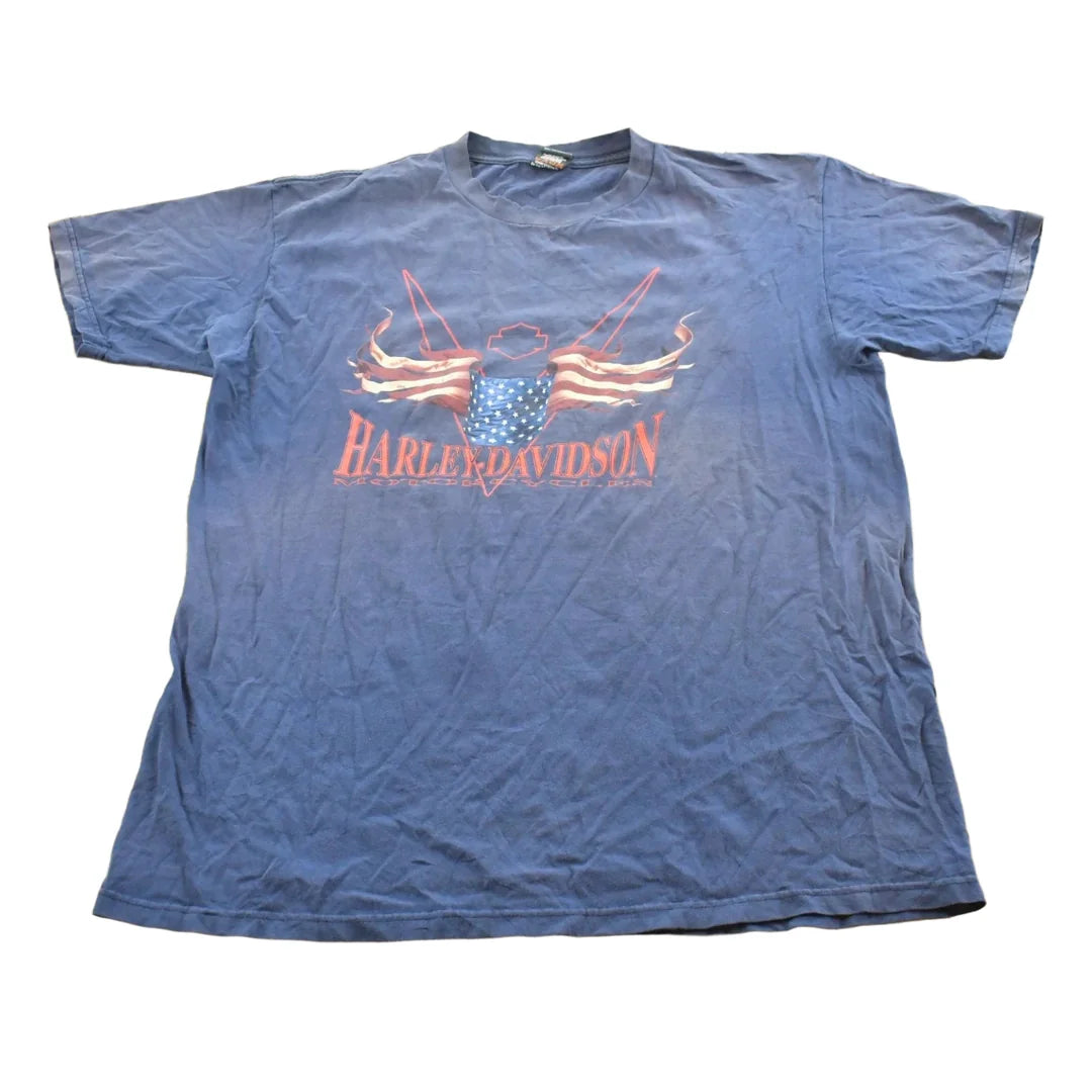 Vintage 1990s Harley Davidson Motorcycles Faded T-Shirt Made In USA Mens XL from propervintagecanada