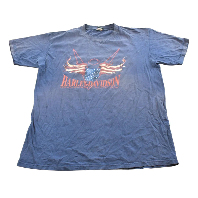 Vintage 1990s Harley Davidson Motorcycles Faded T-Shirt Made In USA Mens XL from propervintagecanada