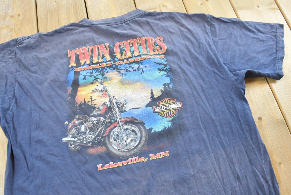 Vintage 1990s Harley Davidson Motorcycles Faded T-Shirt Made In USA Mens XL from propervintagecanada