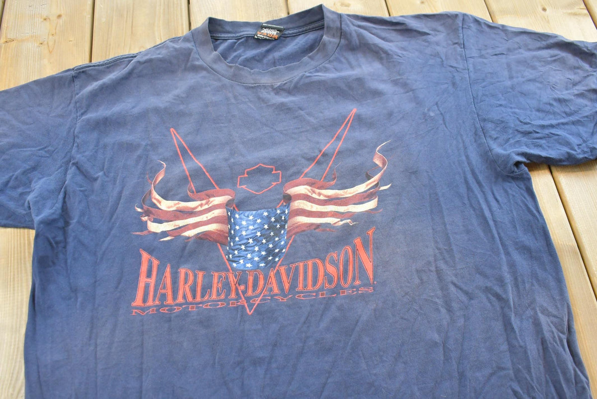 Vintage 1990s Harley Davidson Motorcycles Faded T-Shirt Made In USA Mens XL from propervintagecanada