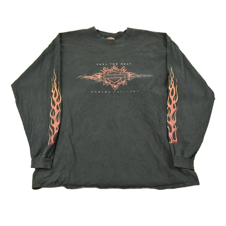 Vintage 1990s Harley Davidson Motorcycles Long Sleeve T-Shirt Men's 3XL from propervintagecanada