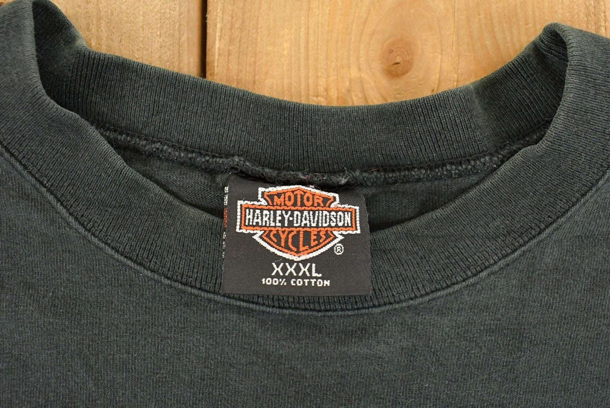 Vintage 1990s Harley Davidson Motorcycles Long Sleeve T-Shirt Men's 3XL from propervintagecanada