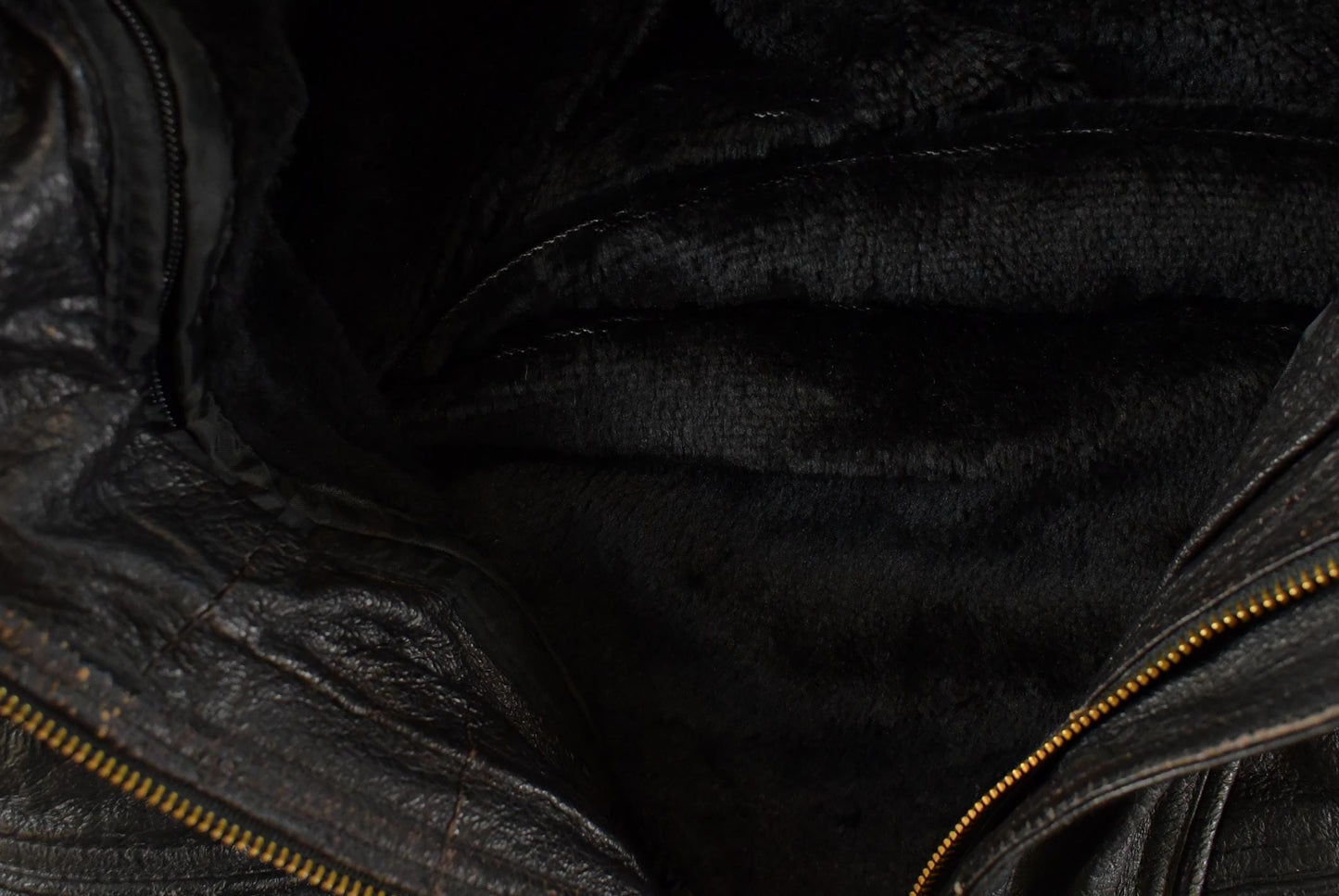 Vintage 1990s Harry Kayn Leather Biker Jacket Men's 2XL / Black Leather Jacket / Full Zip Coat / Bomber Jacket from propervintagecanada