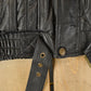 Vintage 1990s Harry Kayn Leather Biker Jacket Men's 2XL / Black Leather Jacket / Full Zip Coat / Bomber Jacket from propervintagecanada